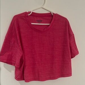 Old Navy tween Pink Boxy Crop T-Shirt